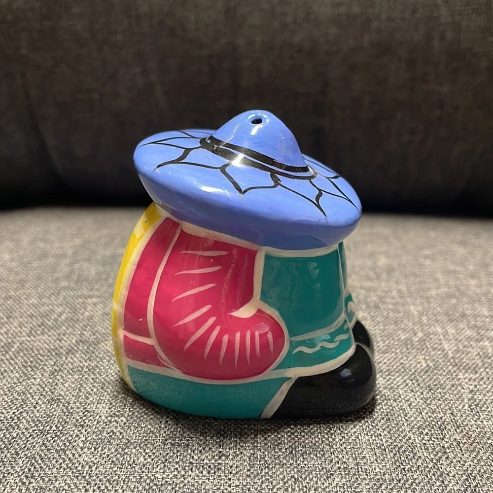 Resting Mexico Sombrero Man Salt Shakers